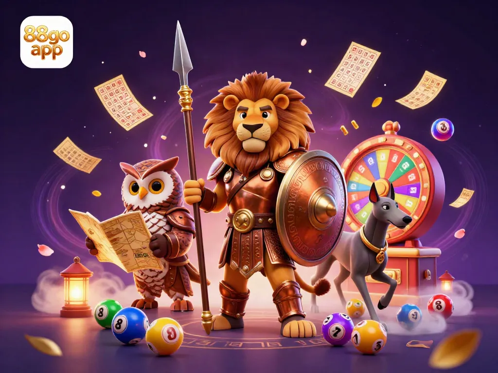 Engage with exciting gaming experiences on the 88go app featuring a vibrant casino scene.
