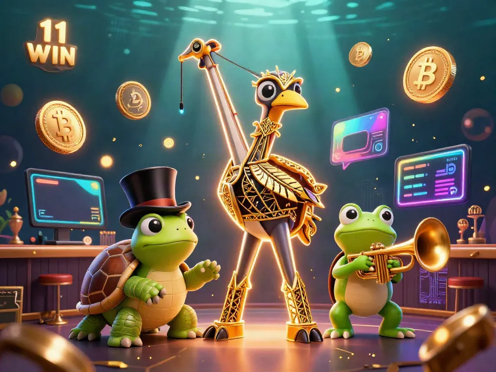 Experience the thrill of 11 WIN at a vibrant casino, featuring unique characters and dynamic elements.
