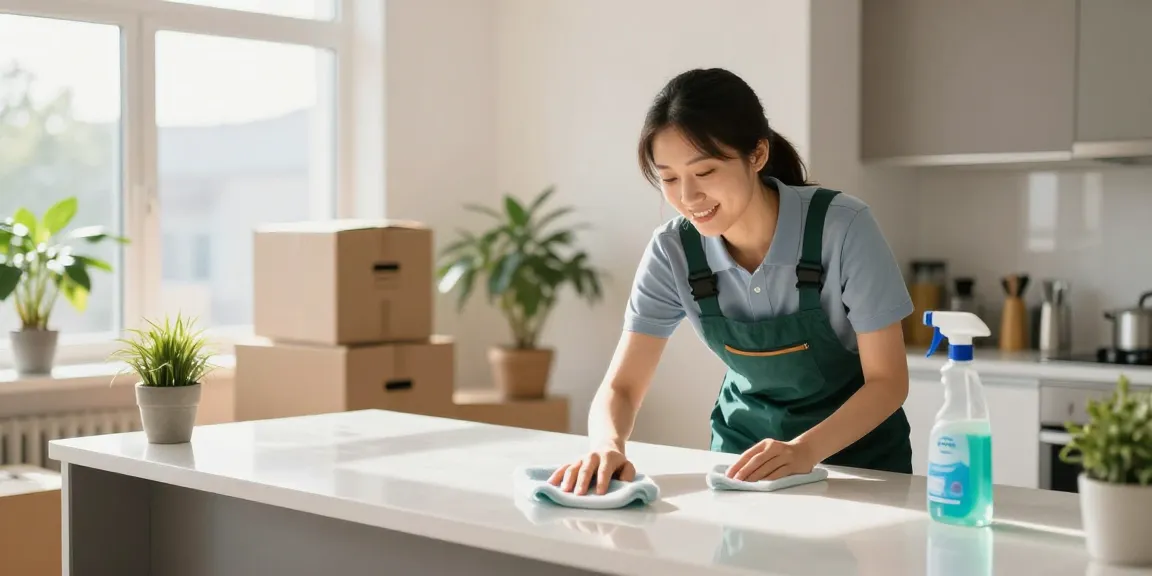 Professional umzugsreinigung solothurn service in a spotless apartment.