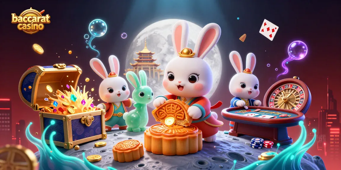 Experience the excitement of baccarat casino with vibrant 3D illustration showcasing action-packed gambling elements.