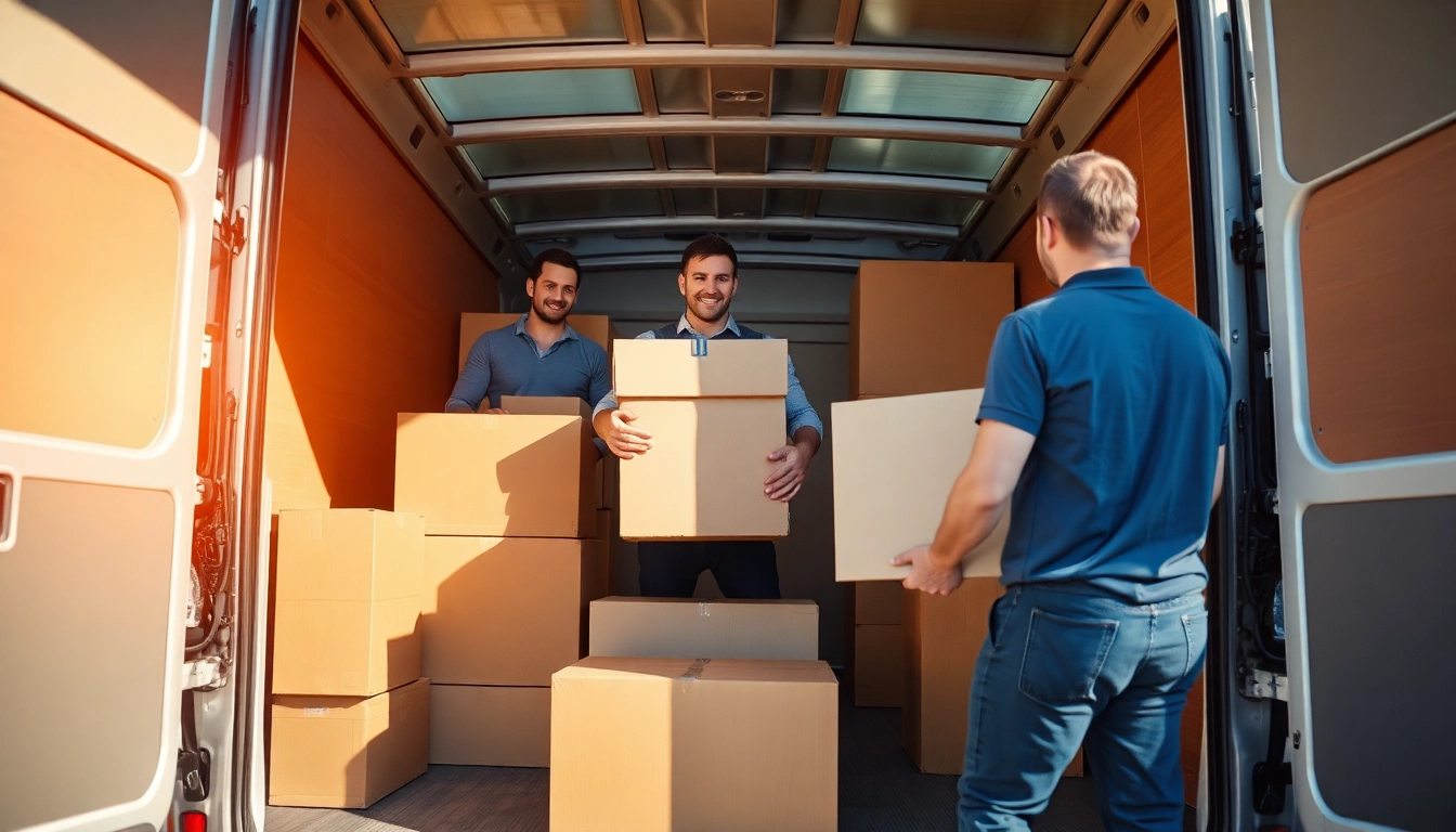 Umzugsunternehmen Saarbrücken: Professionelles Team beim Verladen von Möbeln in einen Umzugswagen.