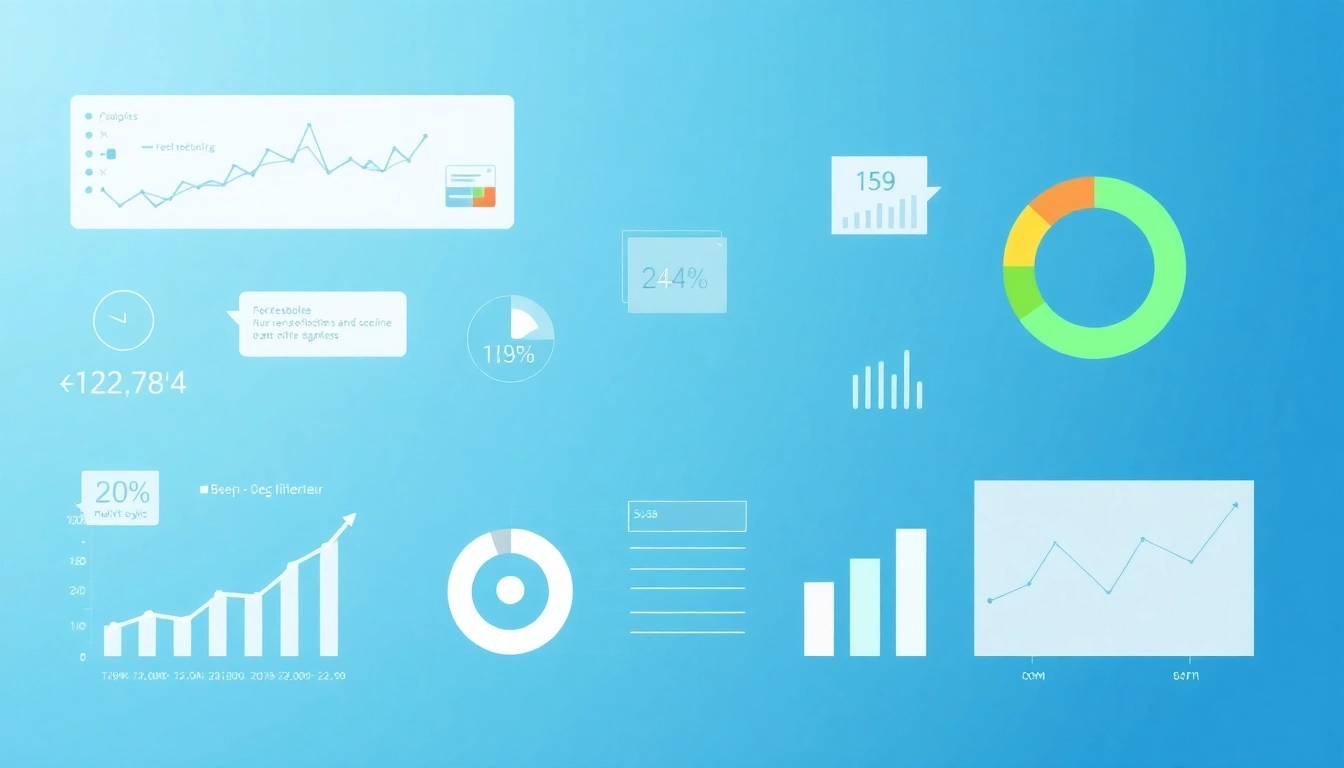 Visualisierung des Web-Rangs mit Diagrammen und Icons zur SEO-Leistung.