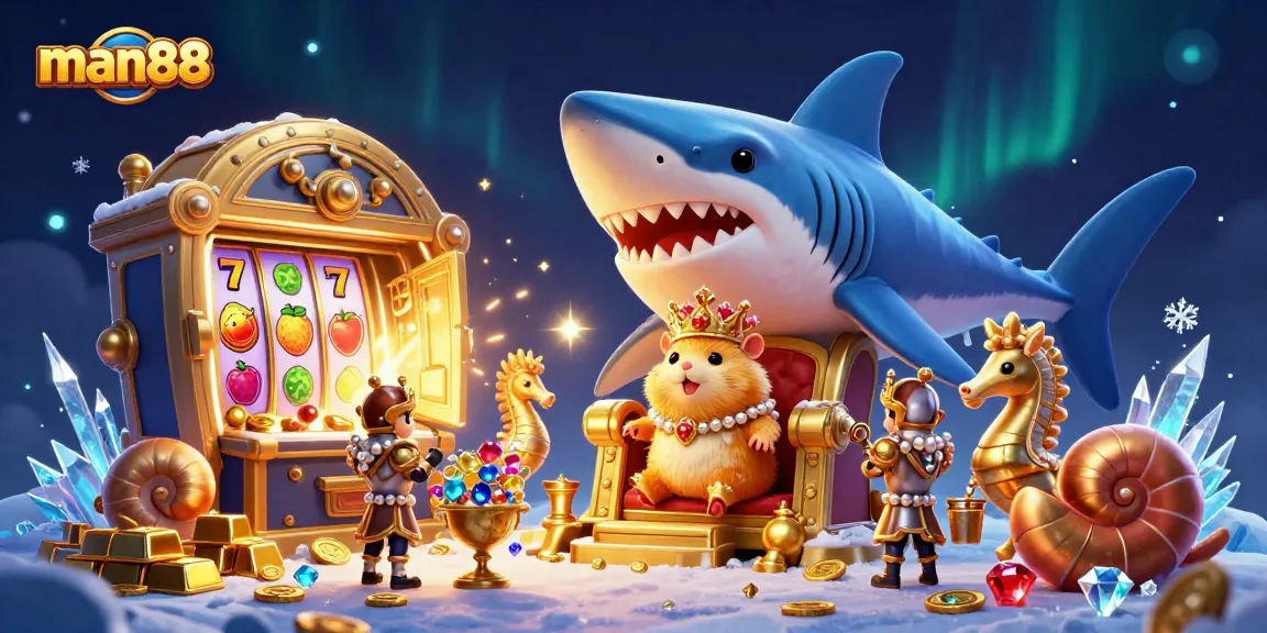Engage with breathtaking winning strategies at man88 in this vibrant casino illustration.