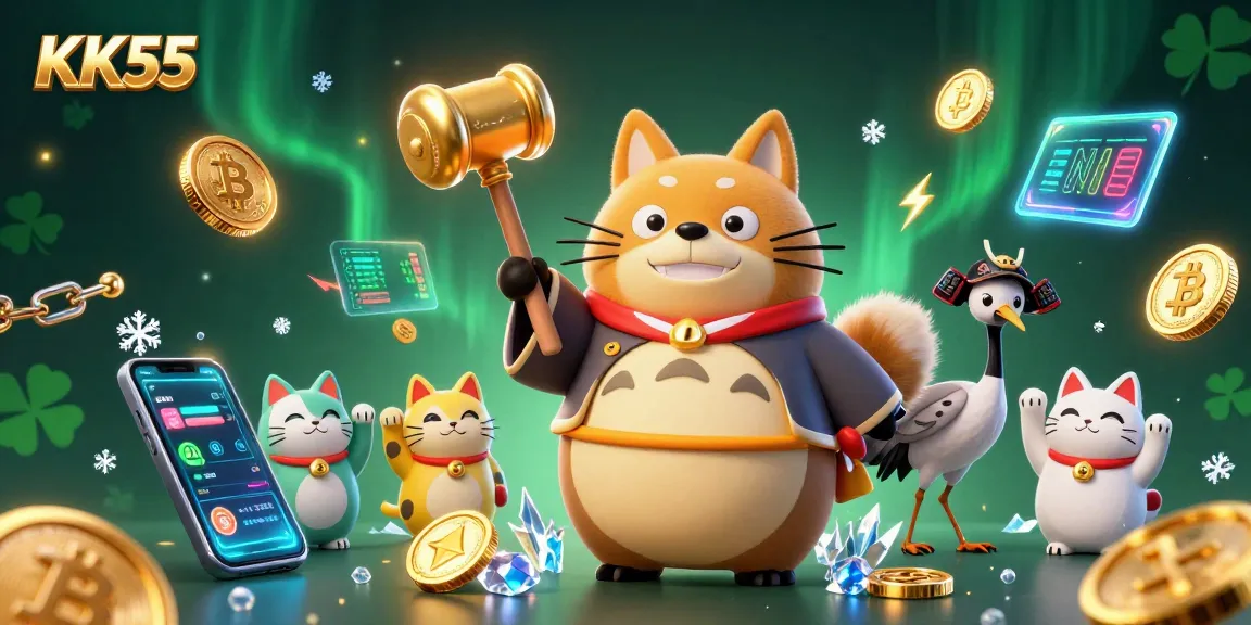 Play exciting games at KK55 with vibrant characters and dynamic casino elements!