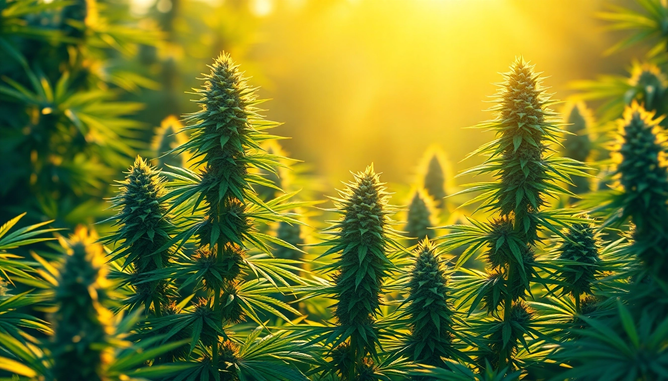 Explore the thriving Jack Herer cannabis strain in a vibrant garden setting.