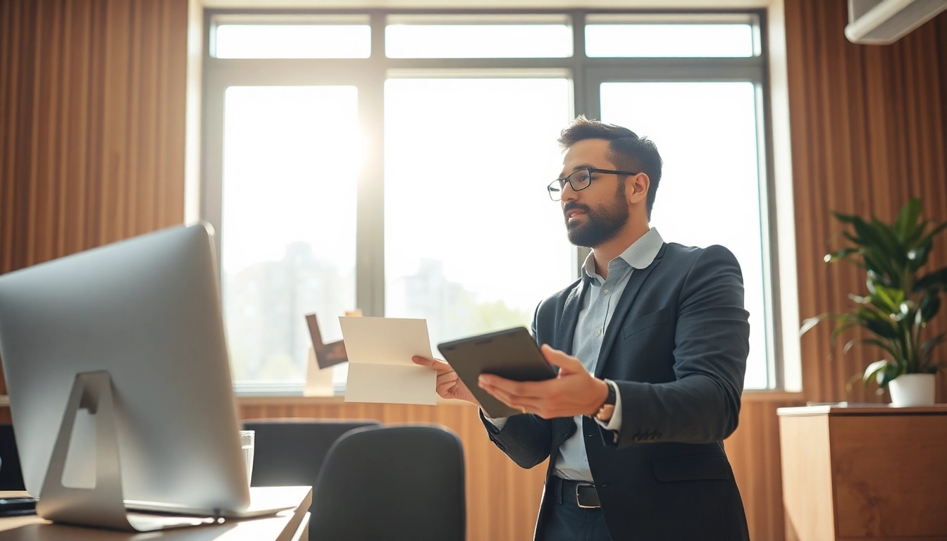 Personalvermittlung: Käufer und Bewerber in einem modernen Büro im Gespräch.