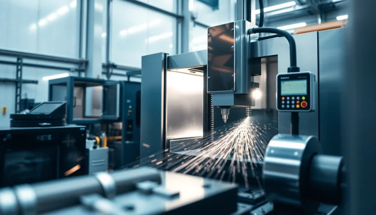 Felgen CNC Drehen München: Hochpräzise CNC-Maschine beim bearbeiten von Alufelgen.
