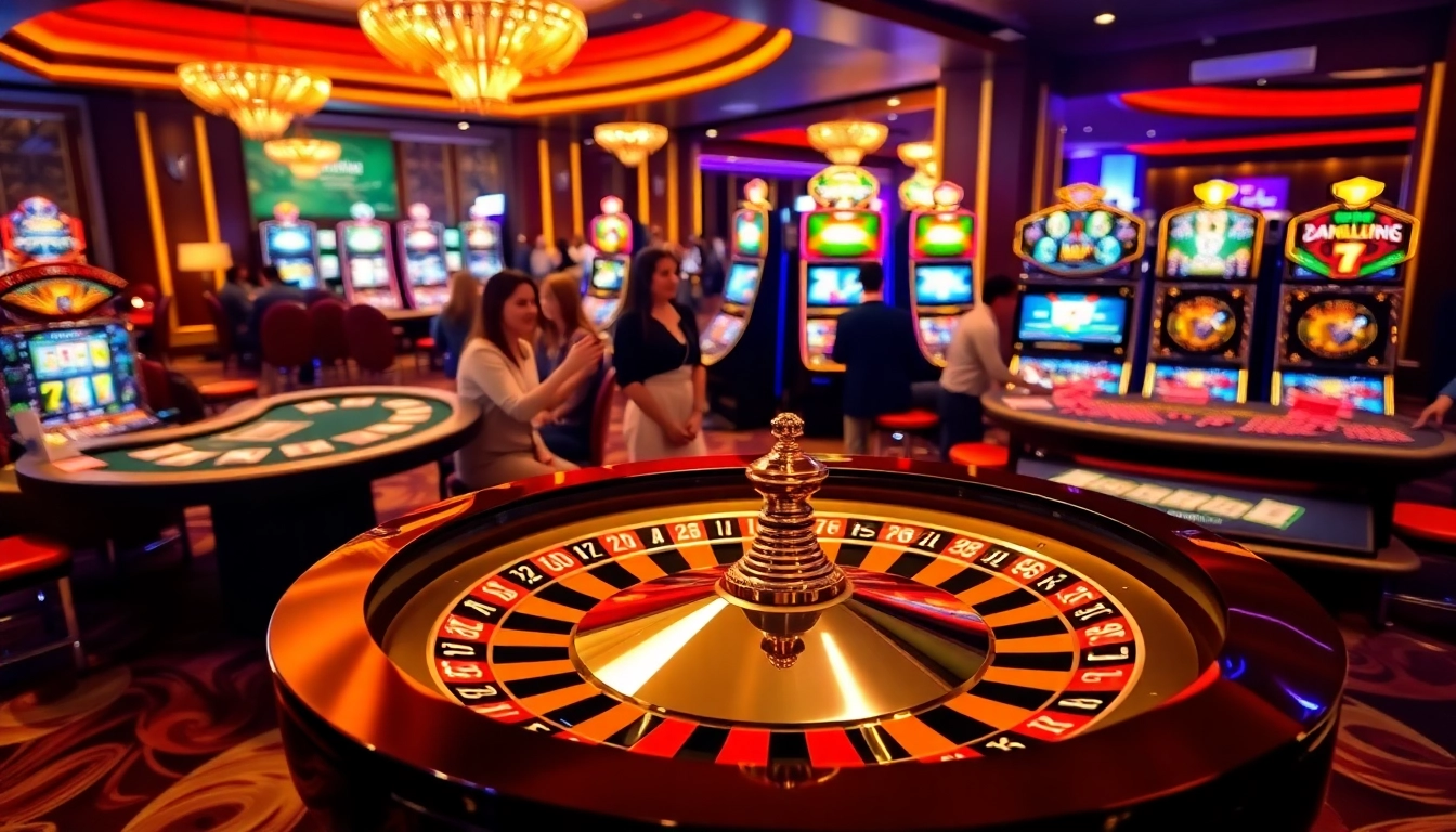 Feel the excitement at https://siu88.best/ with a vibrant casino scene featuring roulette, poker chips, and slot machines.