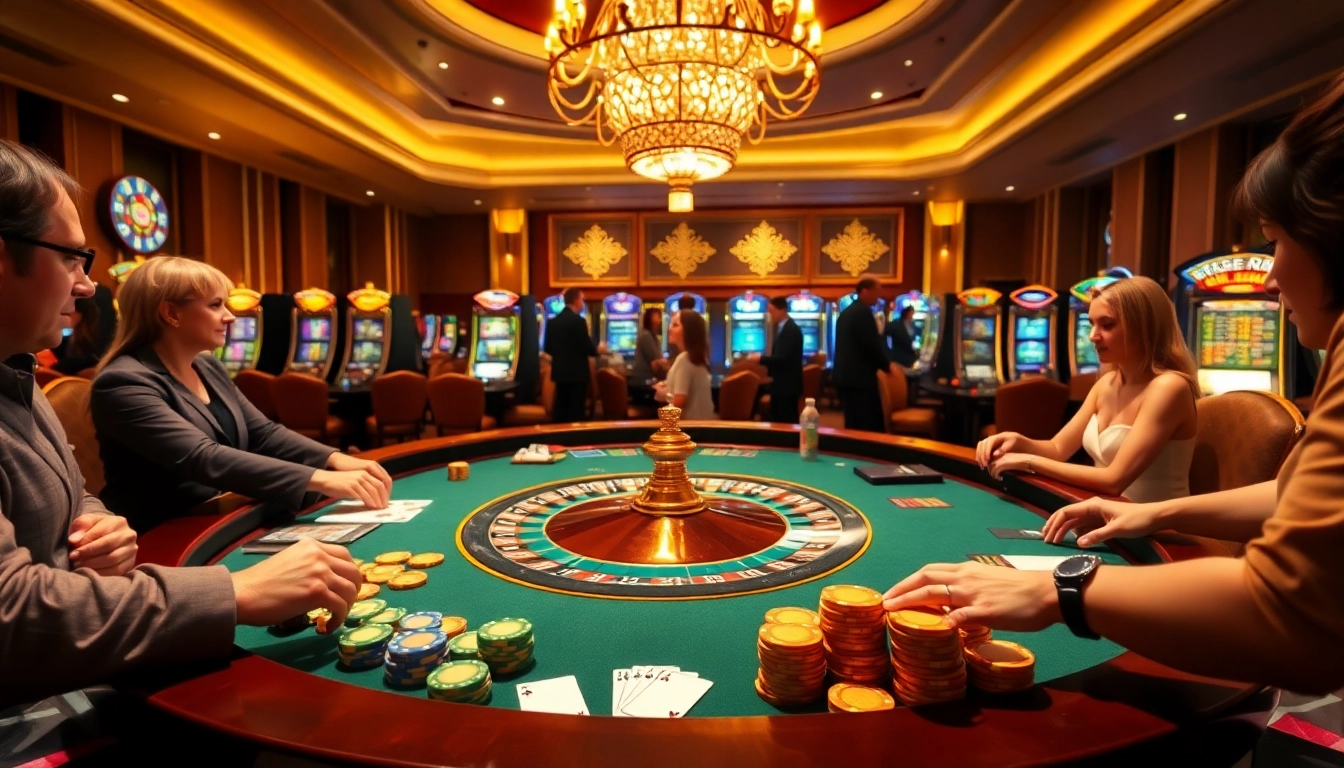 Players betting on an elegant roulette table at nv casino, highlighting luxury and excitement.
