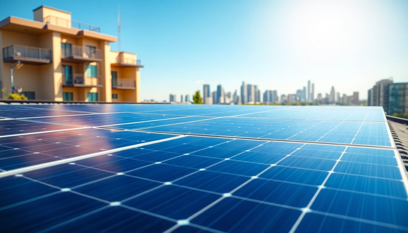 Photovoltaikanlage Kaufen Wien: Innovative Solaranlagen auf einem Wohnhaus in Wien.