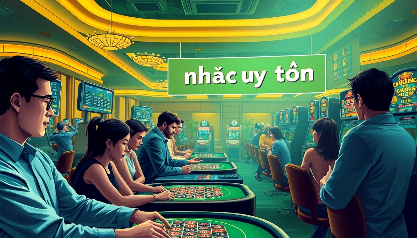 nhà cái uy tín players engaged in casino games online