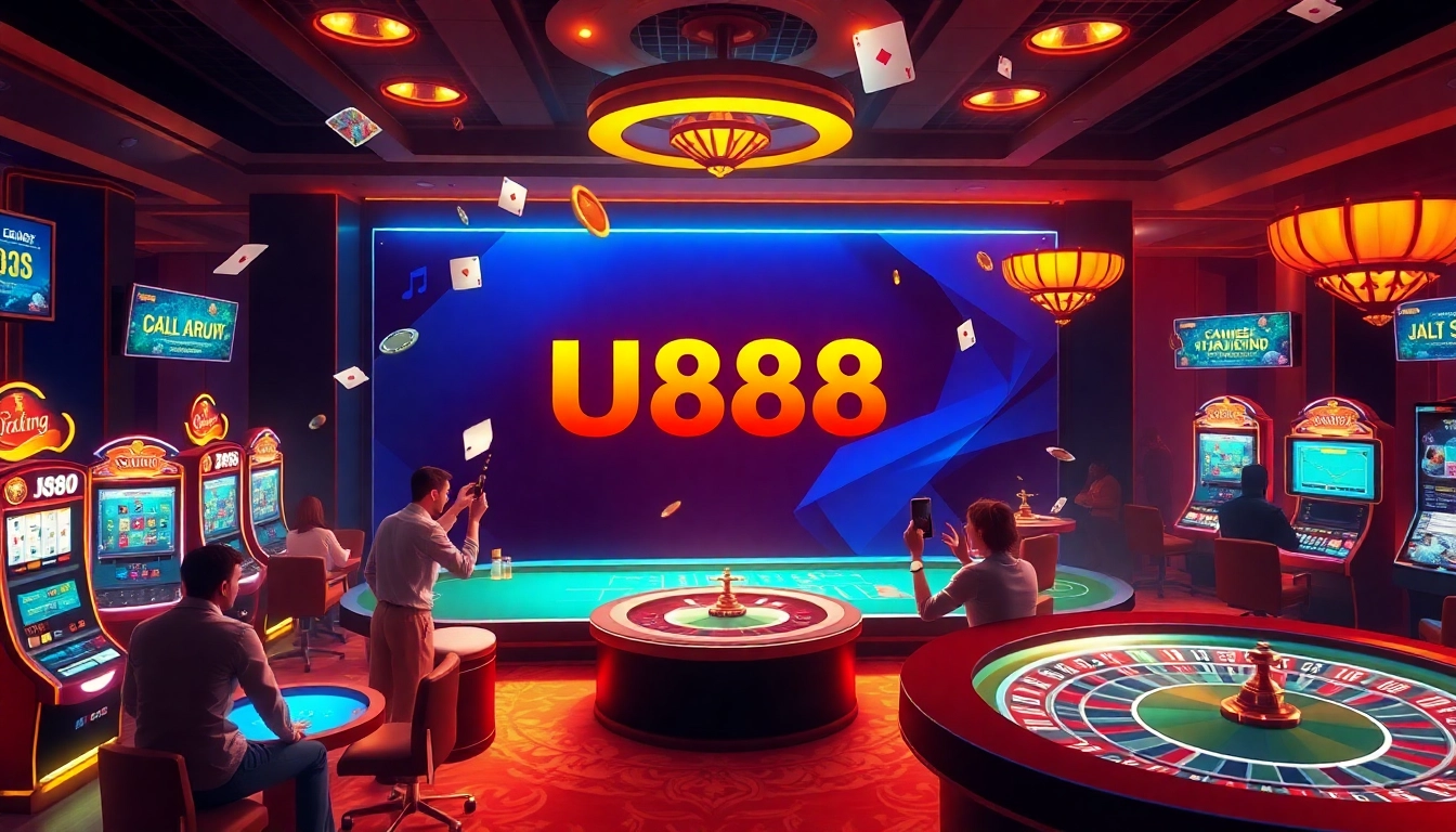 U888 players enjoy an exciting online casino experience with vibrant graphics and engaging games.