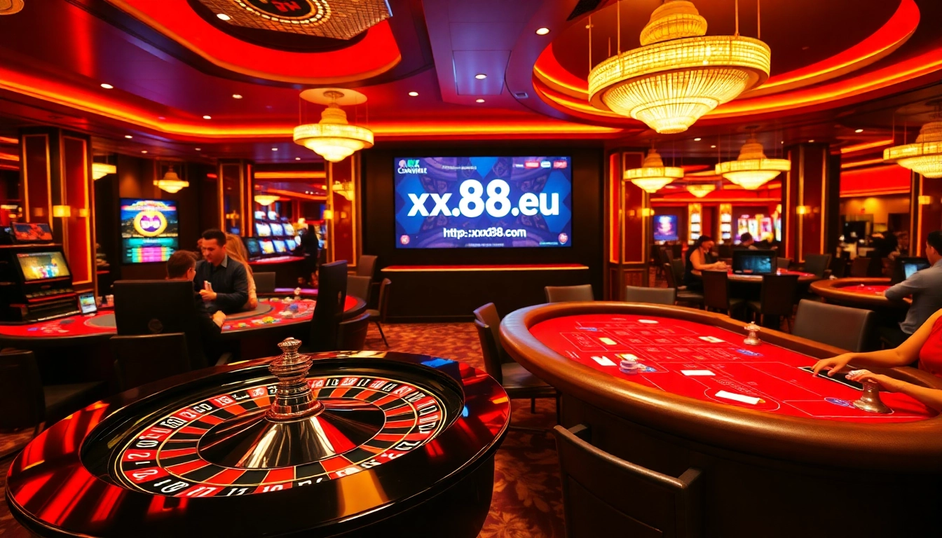 Experience the excitement of gaming at https://xx88.eu.com/ with vibrant casino tables and thrilling roulette action.