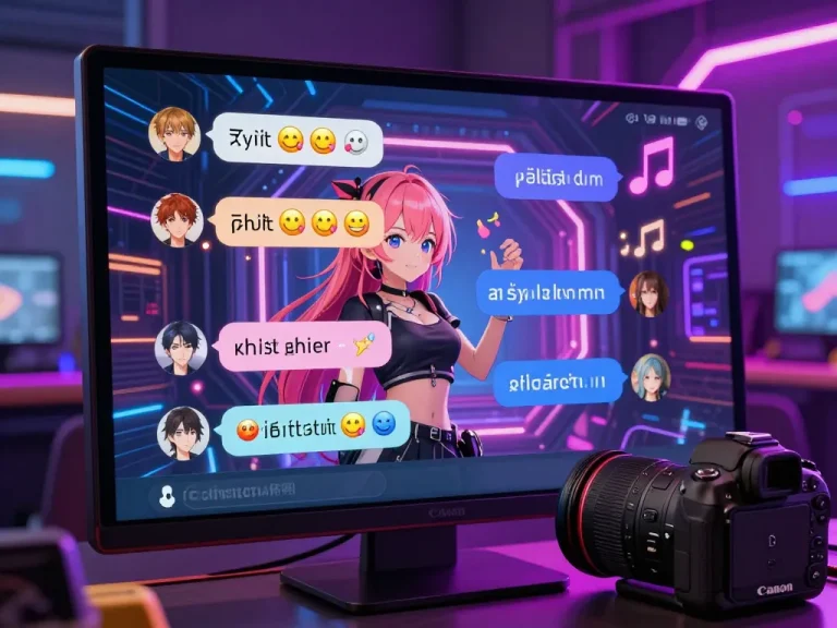 Engaging hentai ai chat setup with vibrant anime characters and interactive banter for immersive experience.