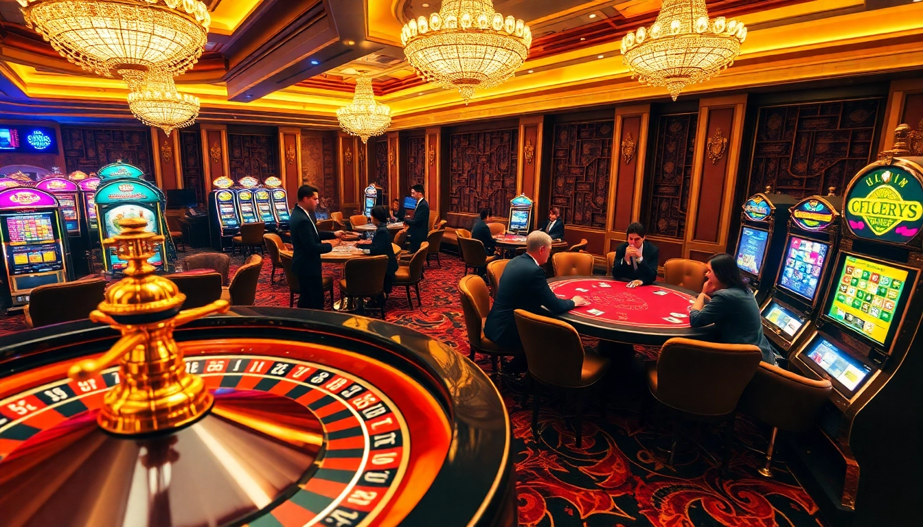 Players enjoying a thrilling experience at HZ88 casino tables, featuring dice and poker chips.