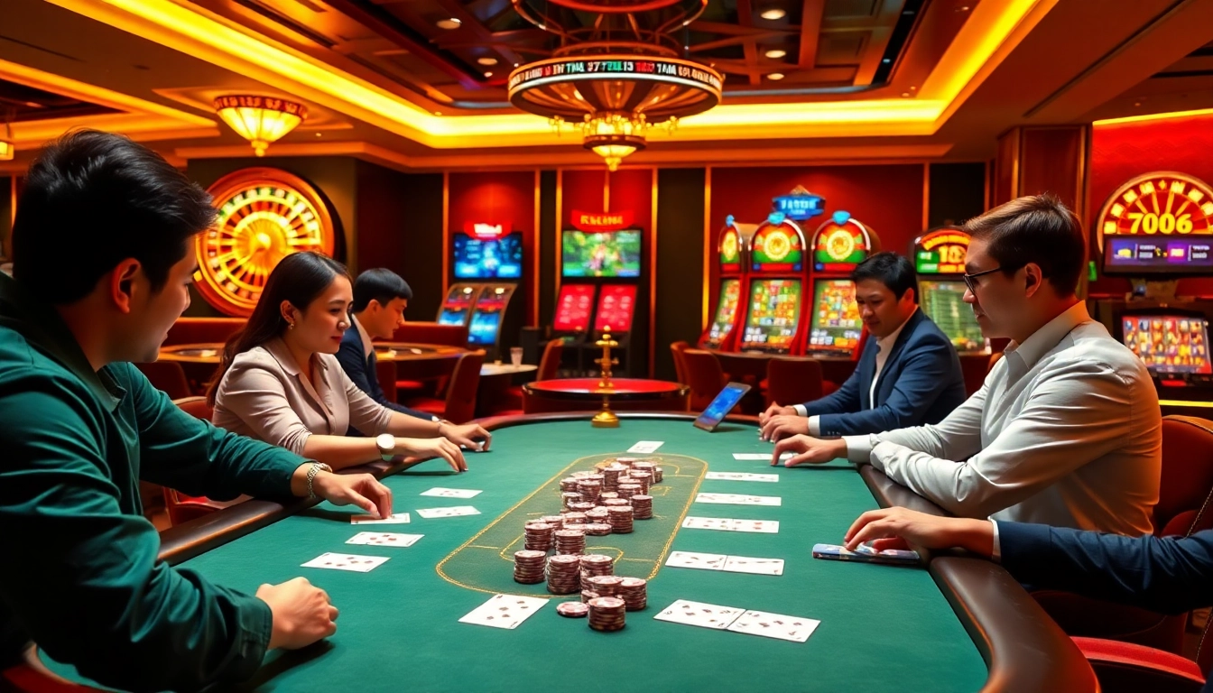 Engage with 789VN's dynamic casino experience featuring poker chips and games in action.