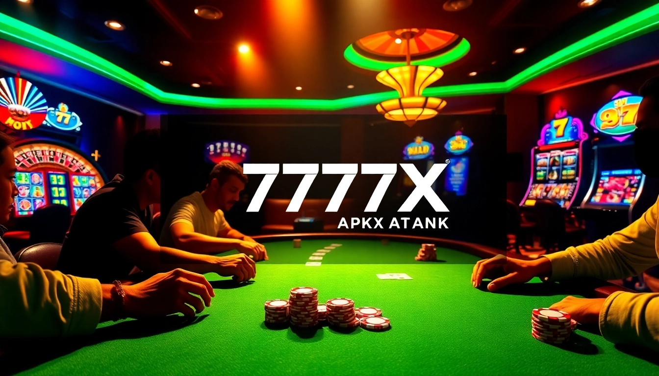 Experience the thrill of winning with 777X APK at a luxurious casino table.