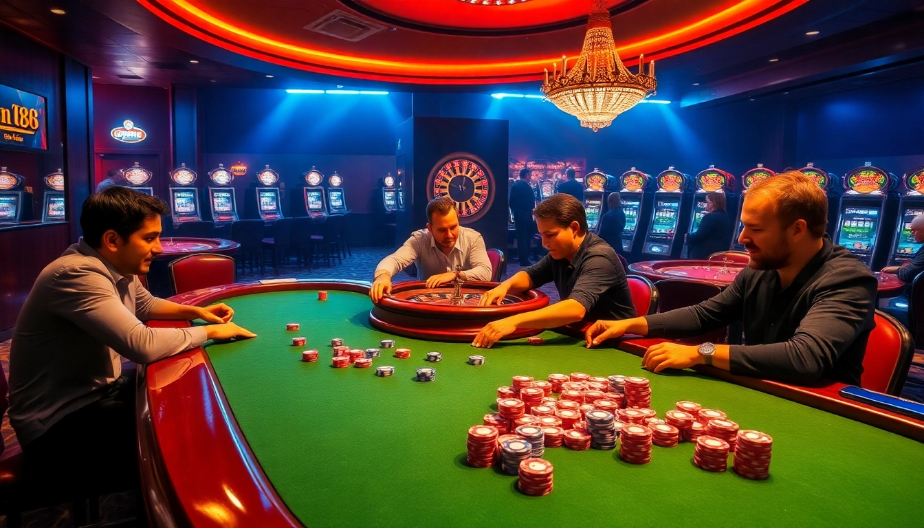 Experience high-stakes excitement at open88 poker table with vibrant chips and luxury atmosphere.