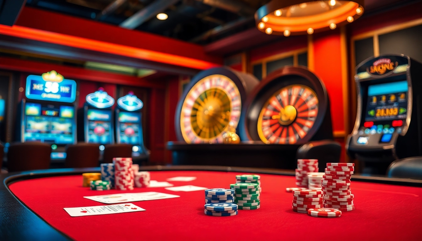 Engage in high-stakes gambling at a luxurious casino featuring S 8 poker chips and exciting roulette.