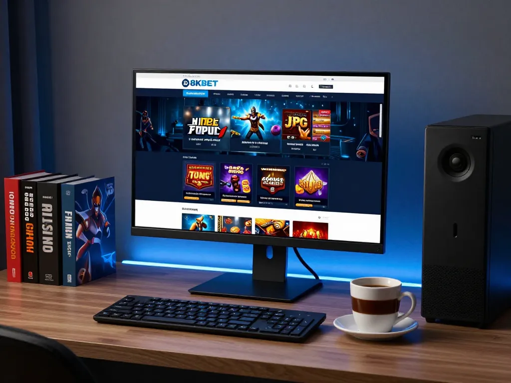 Engaging online setup for 8KBET link exploration, showcasing vital gaming elements.