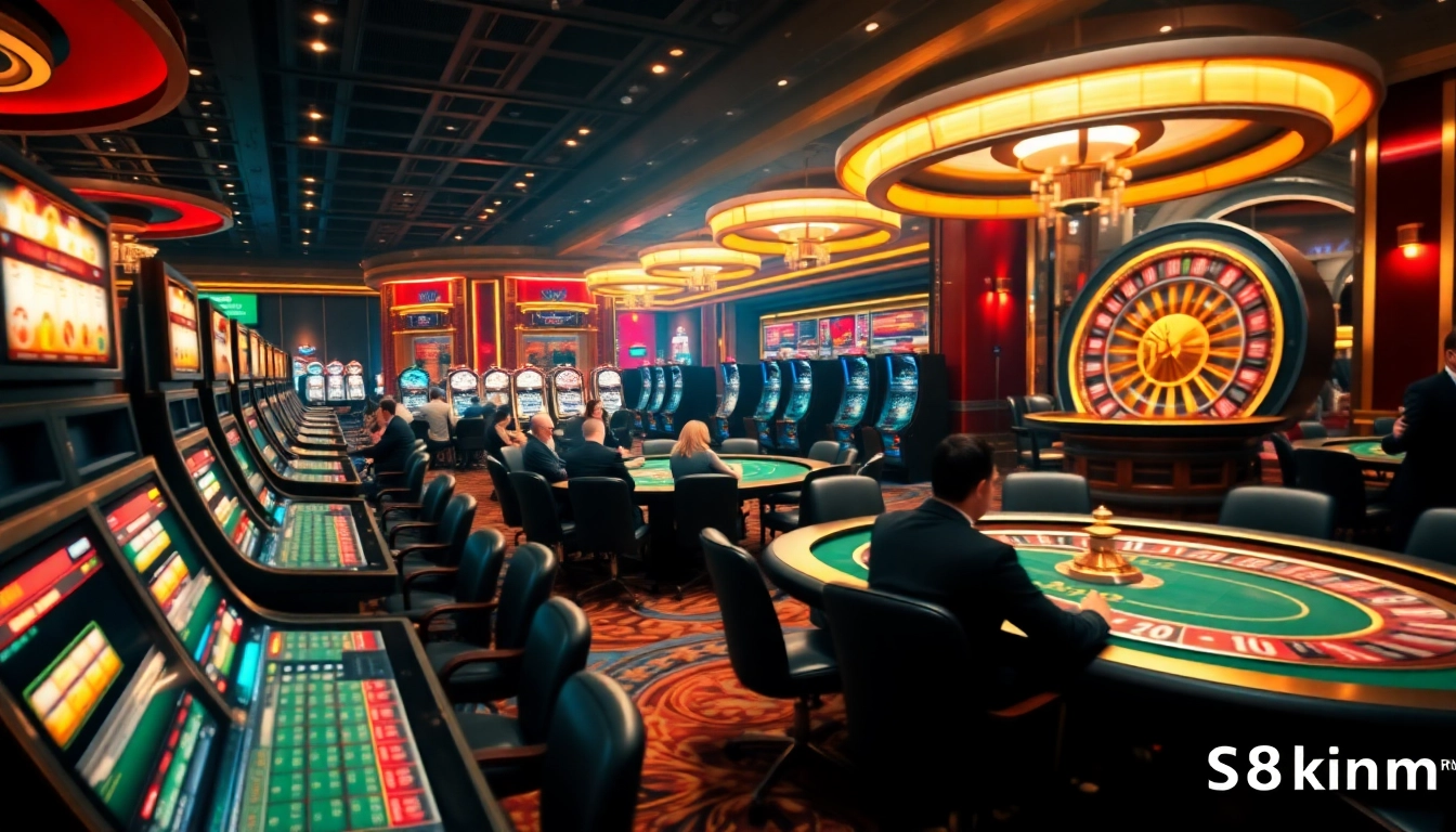 Experience the thrill of betting with s8king.com in a luxurious casino setting featuring exciting games.