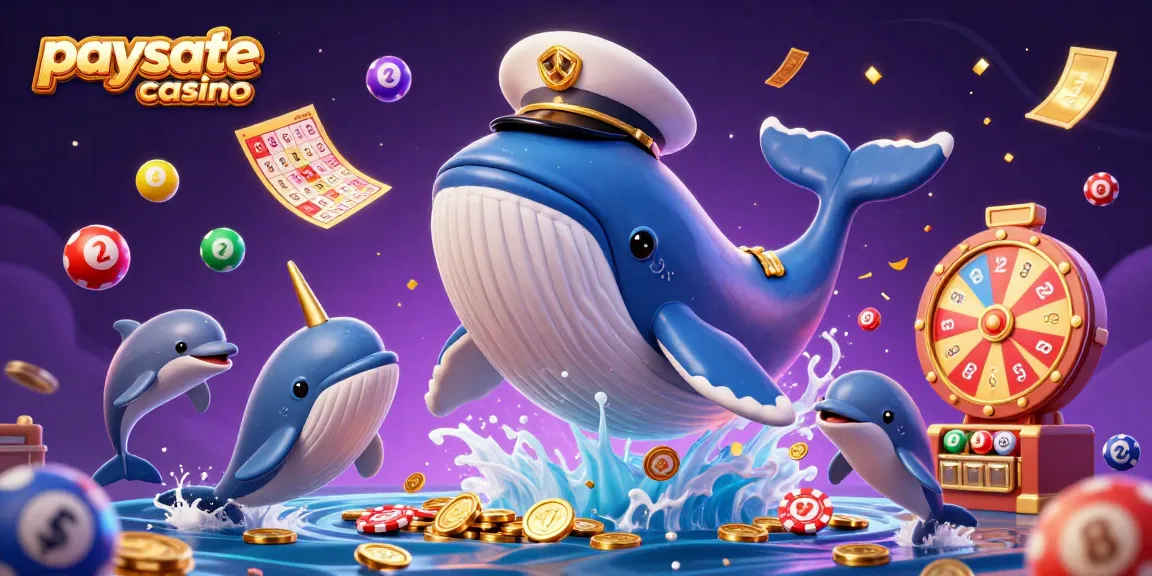 Interagieren Sie mit der lebendigen Paysafe Card Casino-Szene, die geschätzte Charaktere inmitten eines Meeres von Münzen und Lotterieaufregung zeigt.