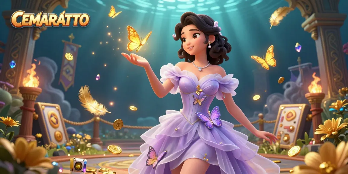 CEMARATOTO invites gamers to enjoy vibrant slot games and thrilling experiences in a magical casino setting.