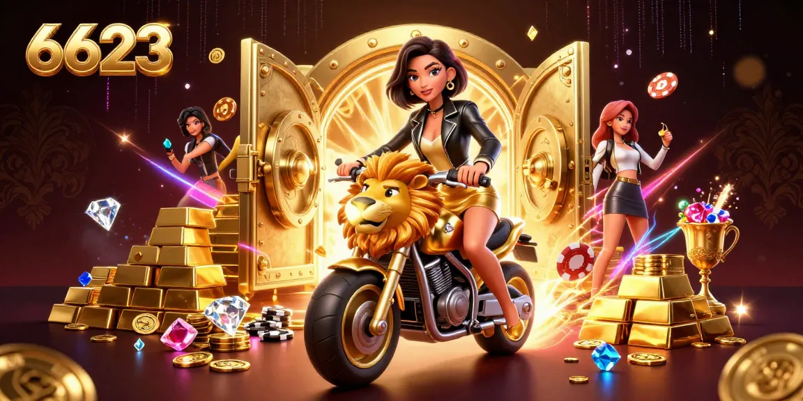 Experience thrilling gameplay at 6623 with vivid illustrations of casino excitement and rich winnings.