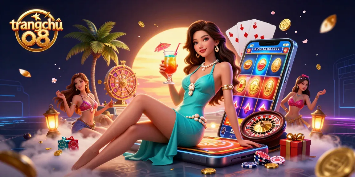 Experience the excitement of trang chủ o8 with a vibrant casino scene filled with captivating elements.