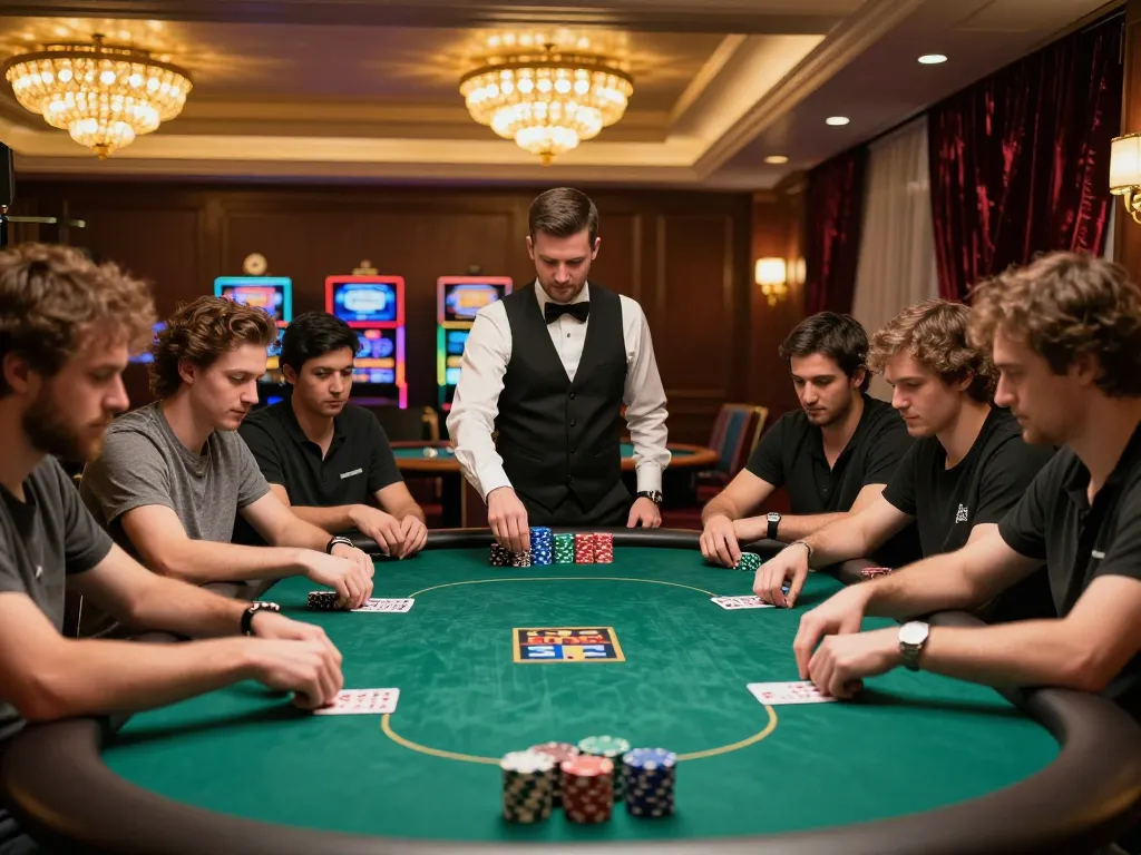 Experience poker excitement at 79KING with players engaged in intense gameplay and strategic decision-making.