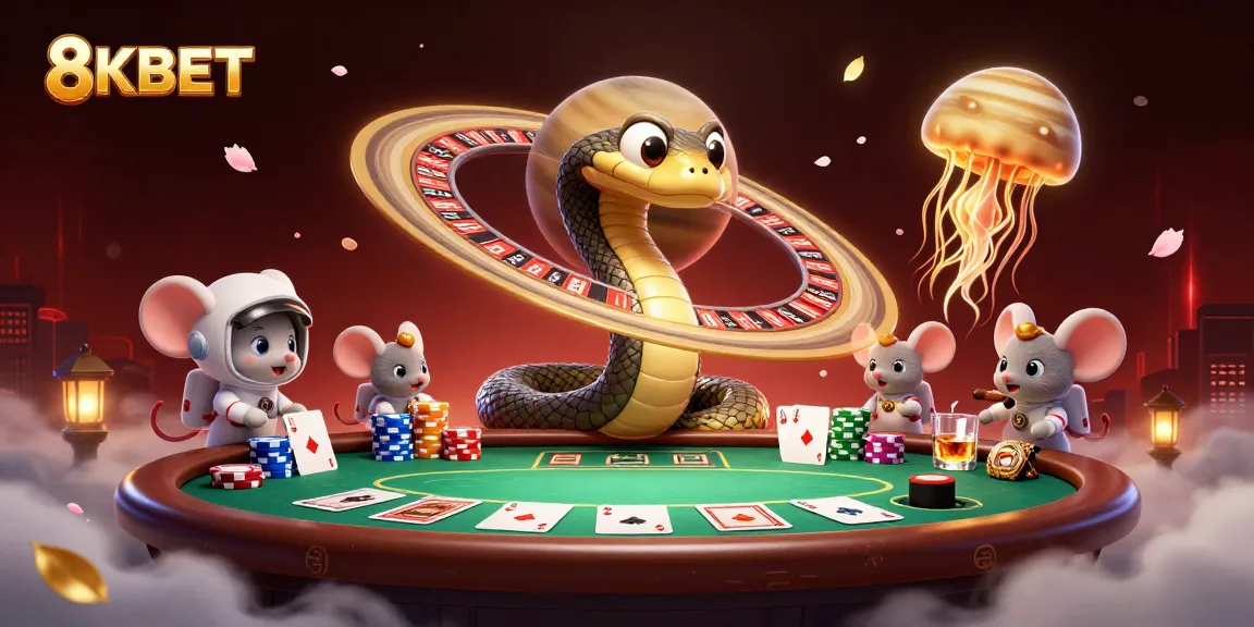 Engage in thrilling games at 8KBET with exciting bets among cosmic characters.