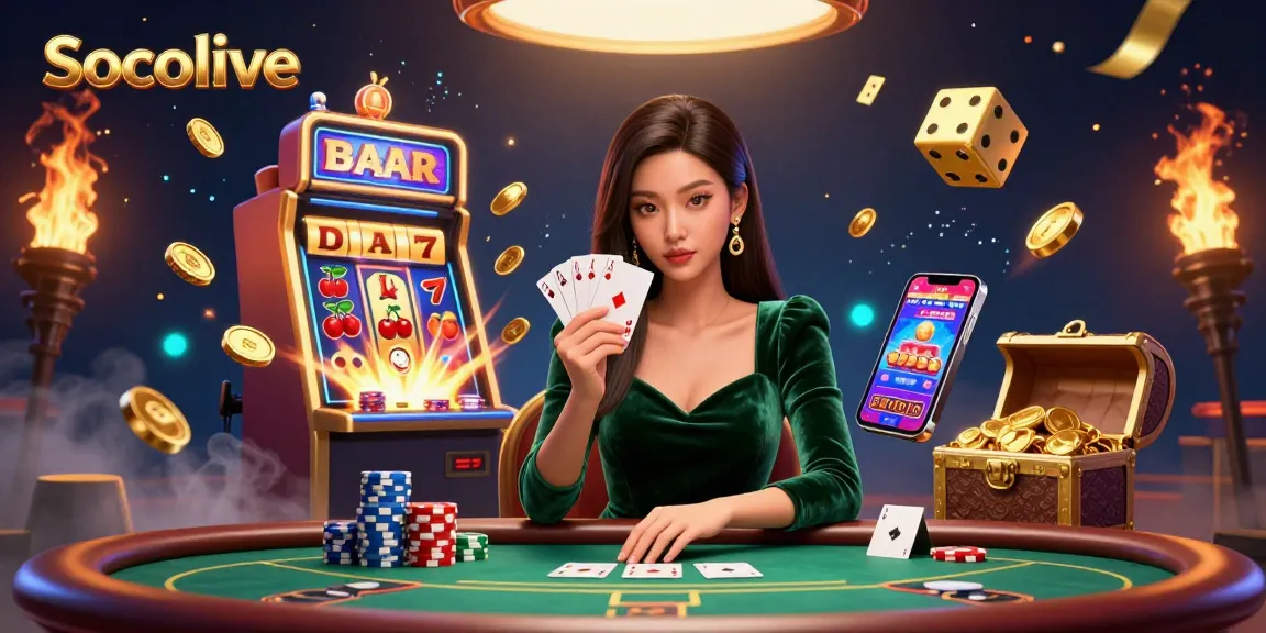 Socolive enhances your gaming experience with stunning visuals and a vibrant casino atmosphere.