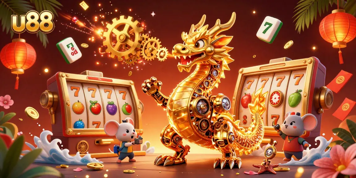 Experience thrilling wins at u88 with spins on colorful slot reels amidst vibrant symbols.