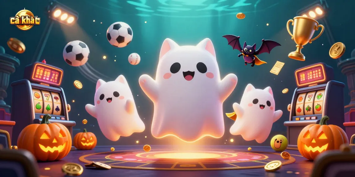 Cà khịa tv offers thrilling casino experiences with ghost cat and bat in a haunted mansion.