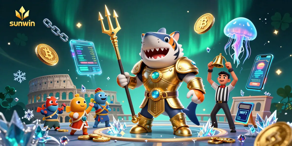 Experience thrilling gameplay with Sunwin in a vibrant underwater casino scene.