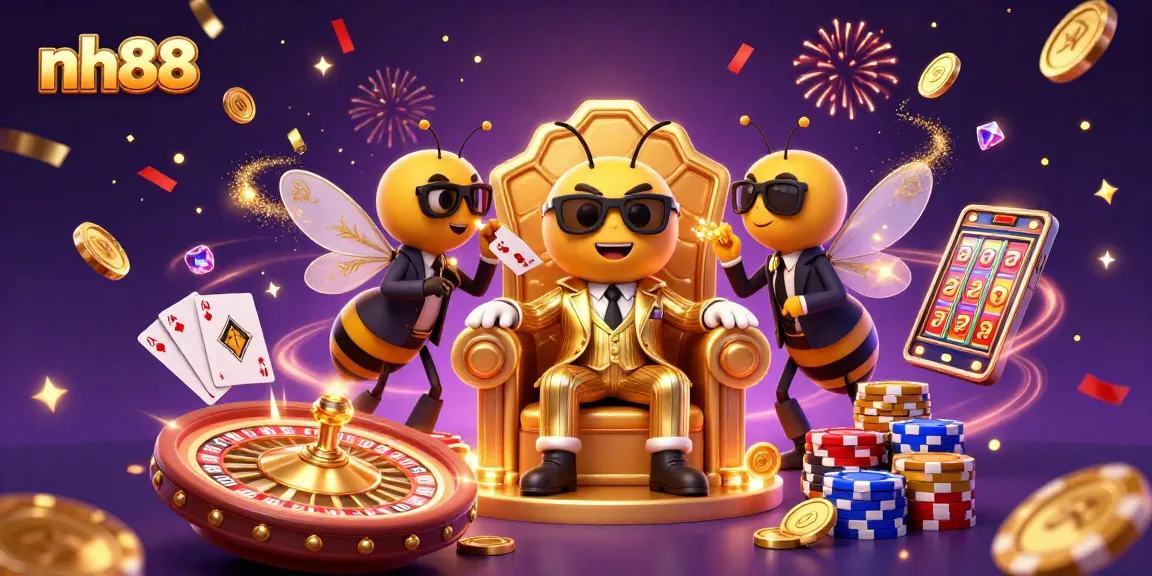 Experience thrilling bets at nh88 with a bumblebee mob boss in a dynamic casino scene.