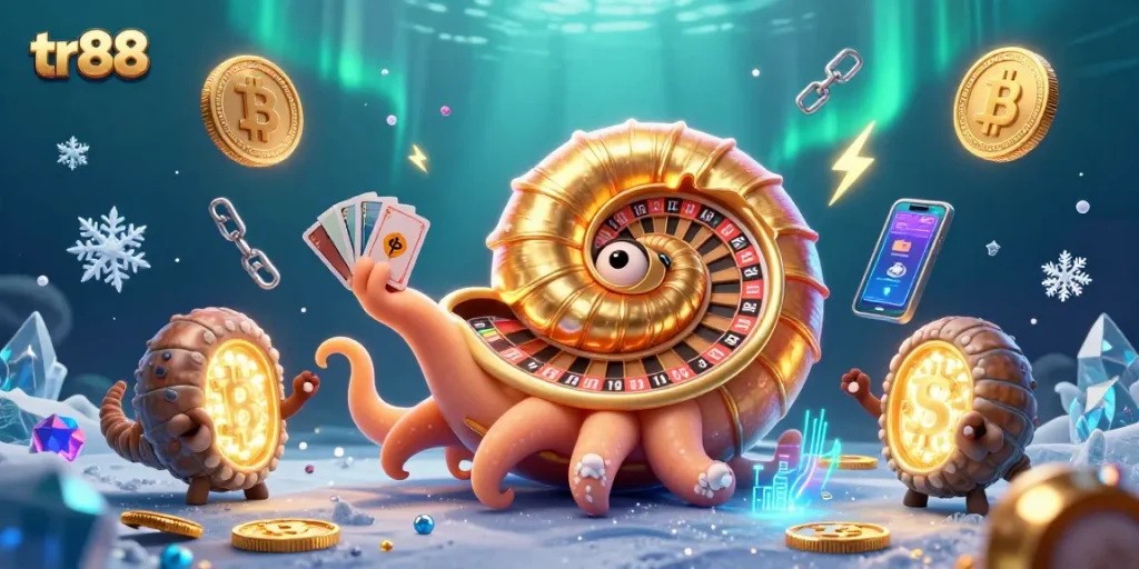 Spin the winning roulette at tr88 with a glowing ancient nautilus and vibrant betting elements