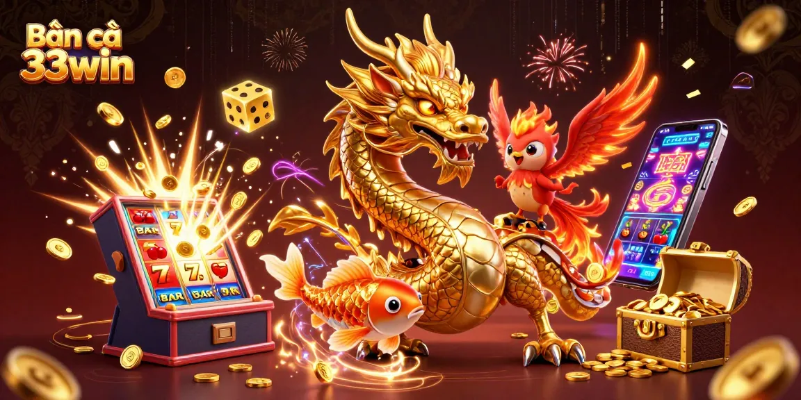 Experience thrilling gameplay in Bắn cá 33win with dynamic dragons, fish shooting action, and exciting casino adventures.