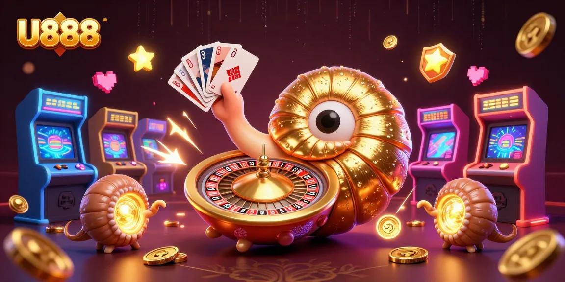 Experience exciting gameplay at U888 with vibrant characters and dynamic casino elements.