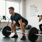 Anabolika kaufen und Muskelaufbau in einem modernen Fitnessstudio.