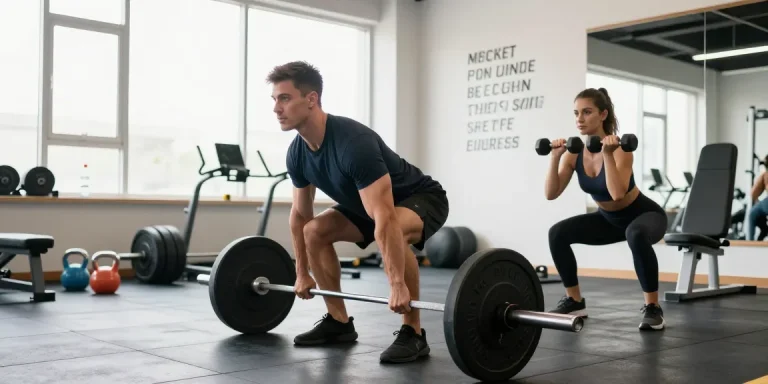 Anabolika kaufen und Muskelaufbau in einem modernen Fitnessstudio.