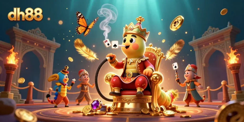 Experience thrilling action at dh88 with vibrant casino elements amidst a magical atmosphere.