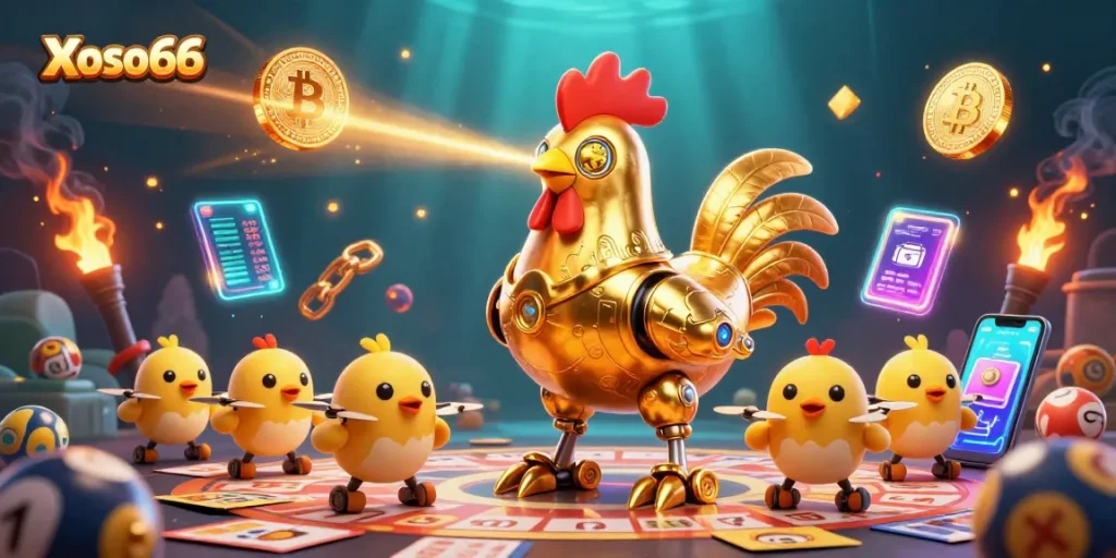 Xoso66 enhances lottery excitement with a vivid scene showcasing engaging characters and vibrant elements.