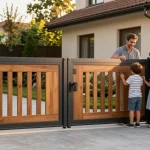 Schiebetore von WIŚNIOWSKI sorgen für elegante Sicherheit und Funktionalität im Garten.